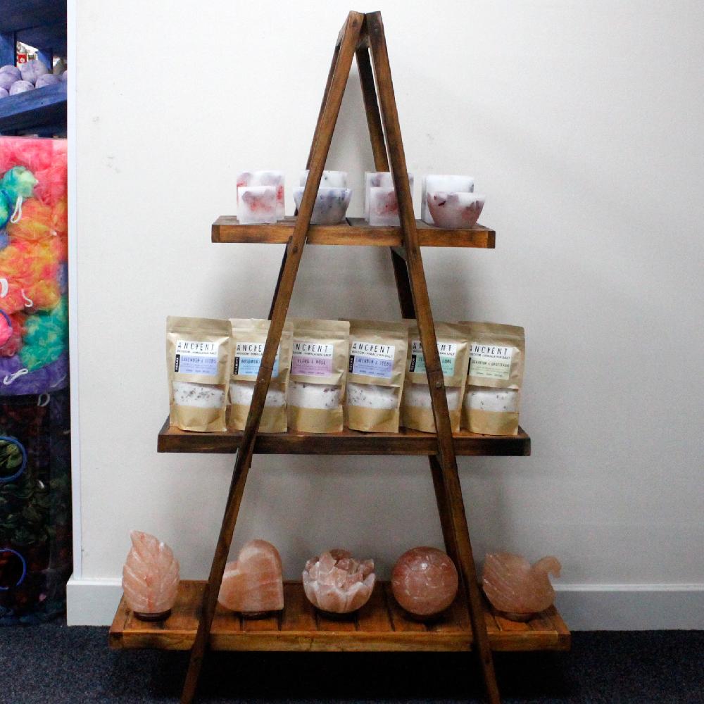 Ancient Wisdom Folding "A" Frame Display - Brown