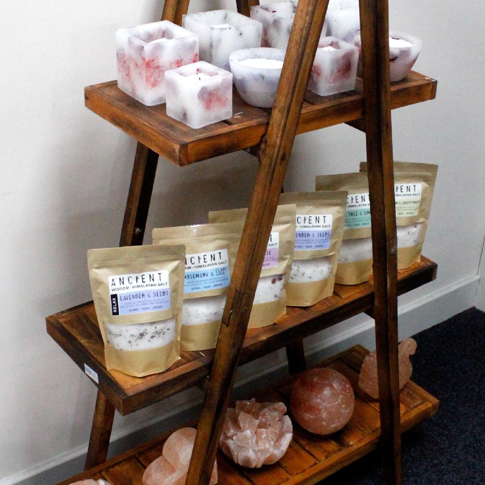 Ancient Wisdom Folding "A" Frame Display - Brown