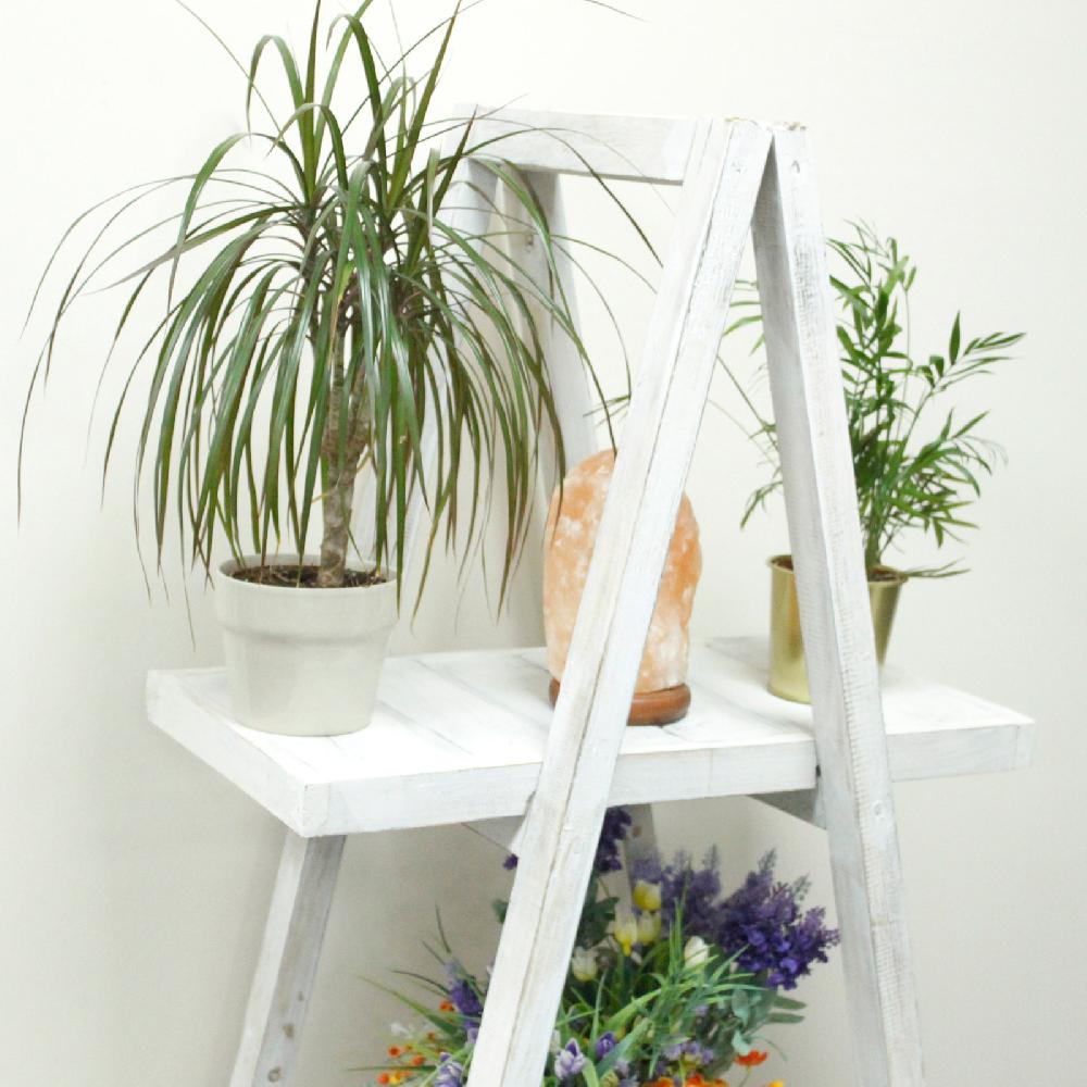 Ancient Wisdom Folding "A" Frame Display - Whitewash