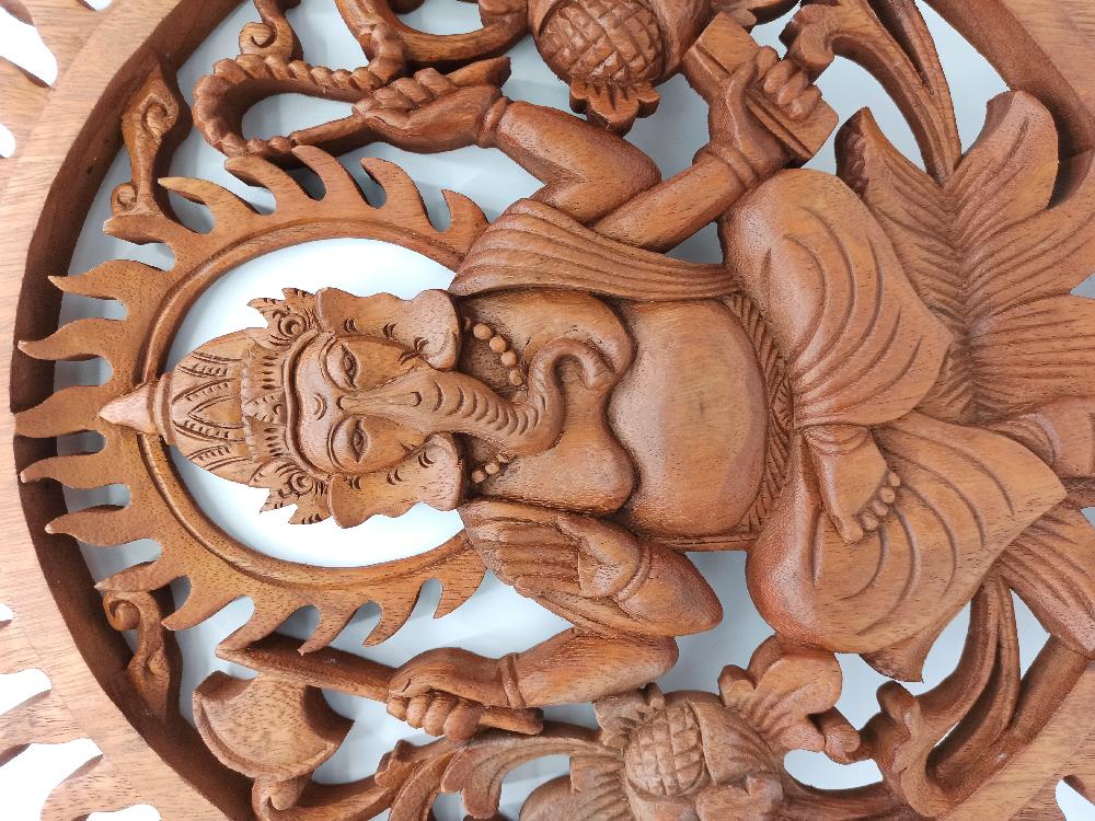 Ancient Wisdom Ganesh Panel - 40cm