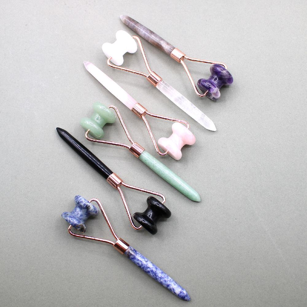 Ancient Wisdom Gemstone Jawline Roller - Rose Quartz