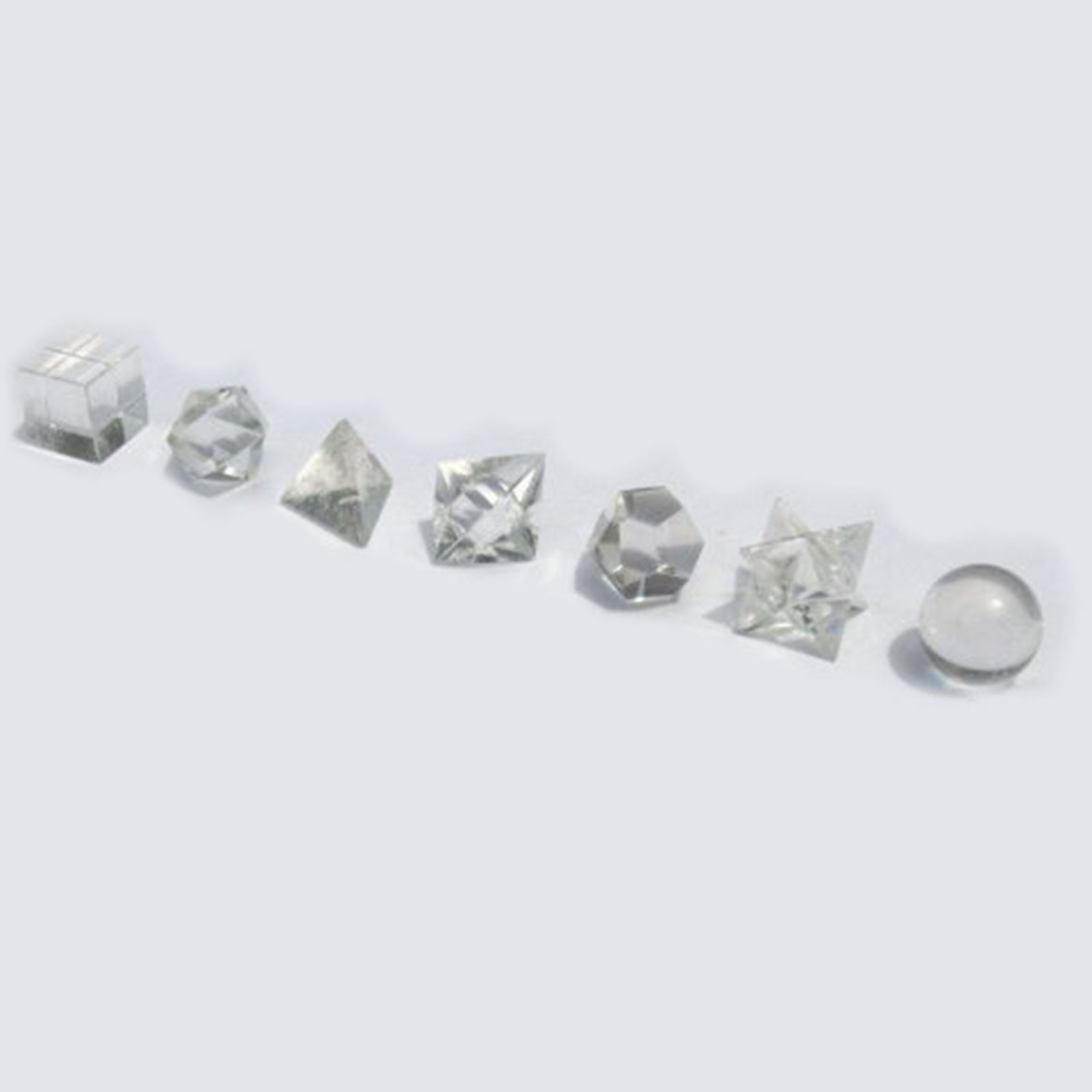 Ancient Wisdom Geometric Seven Piece Crystal Set