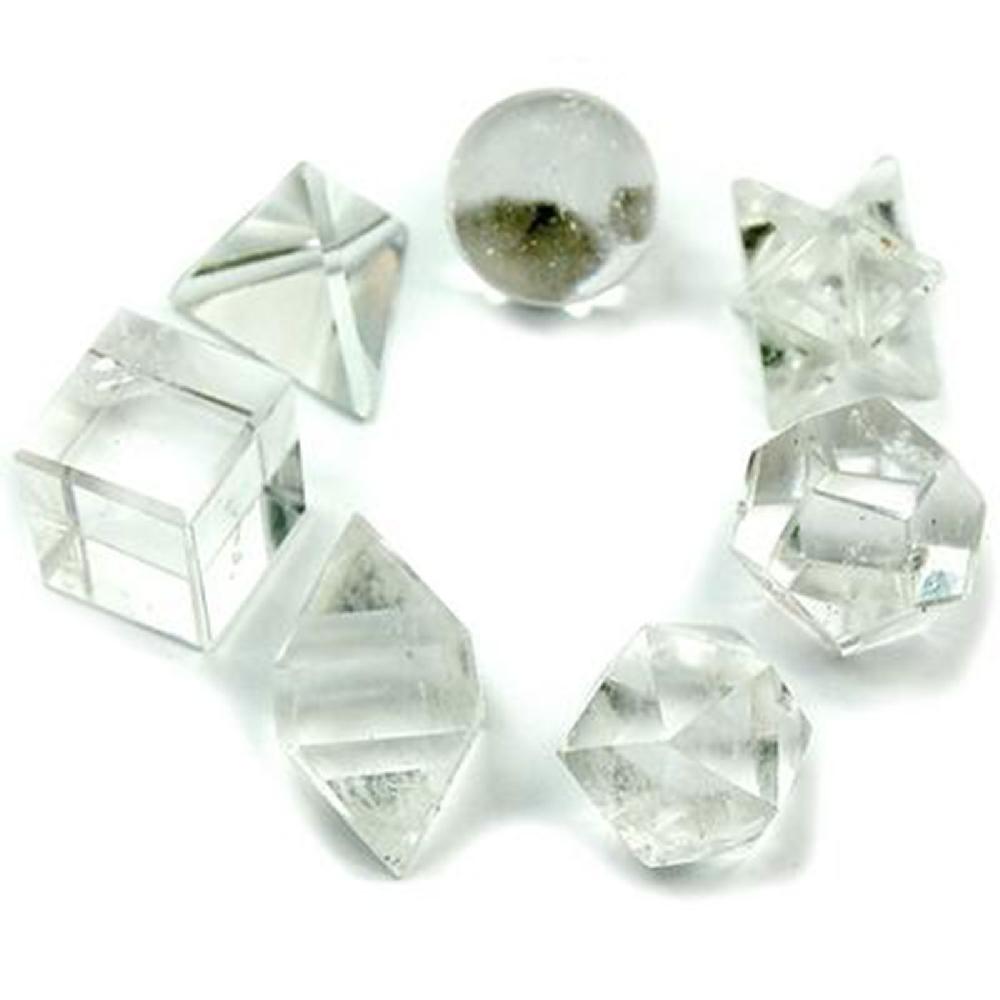 ancient wisdom Geometric Seven Piece Crystal Set