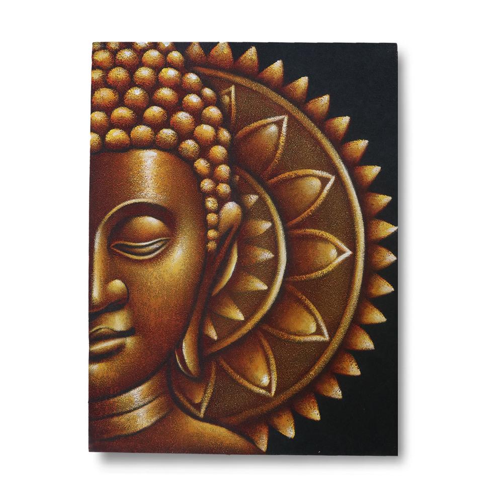 ancient wisdom Gold Half Buddha Mandala 60x80cm