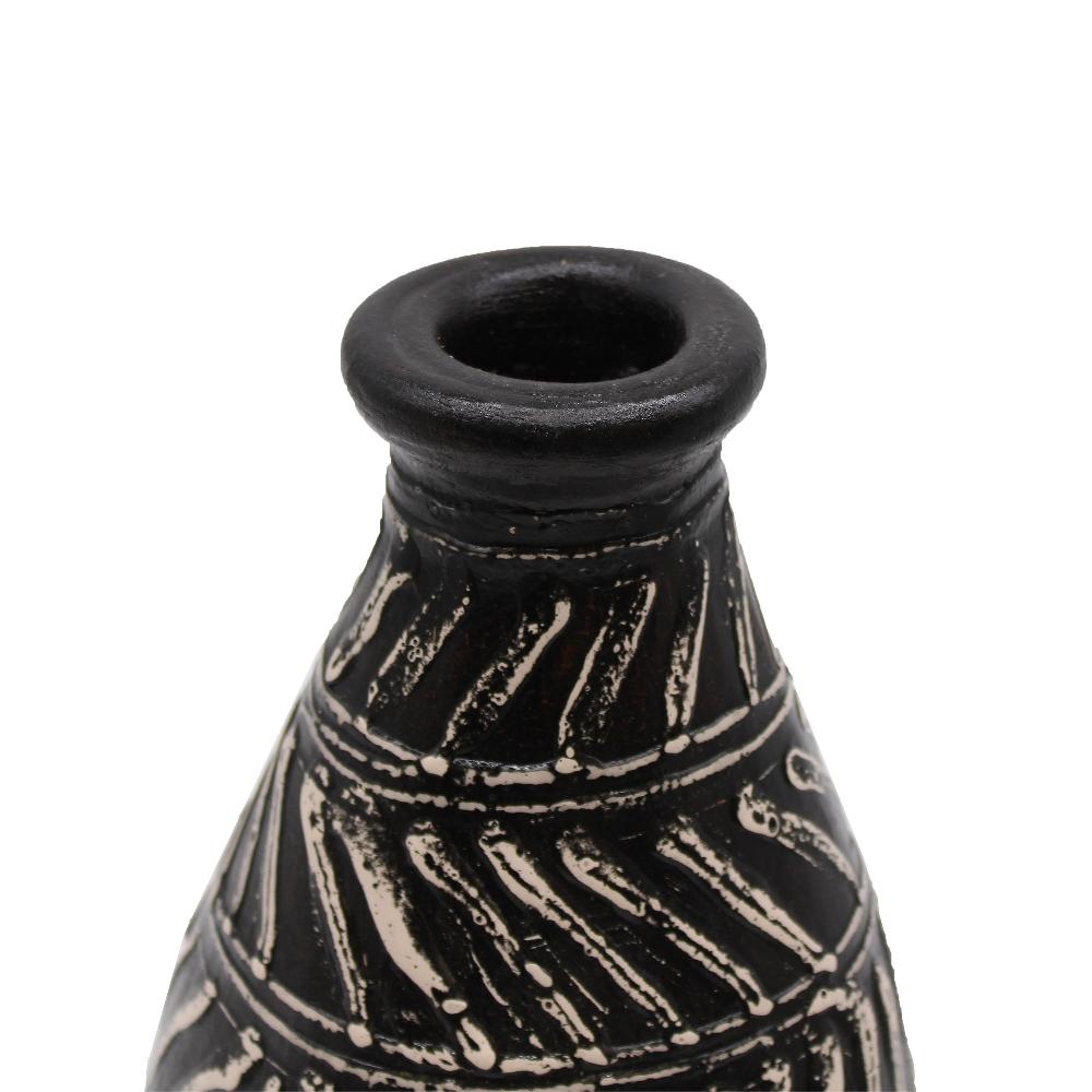Ancient Wisdom Greek Taper Vase - Chocolate