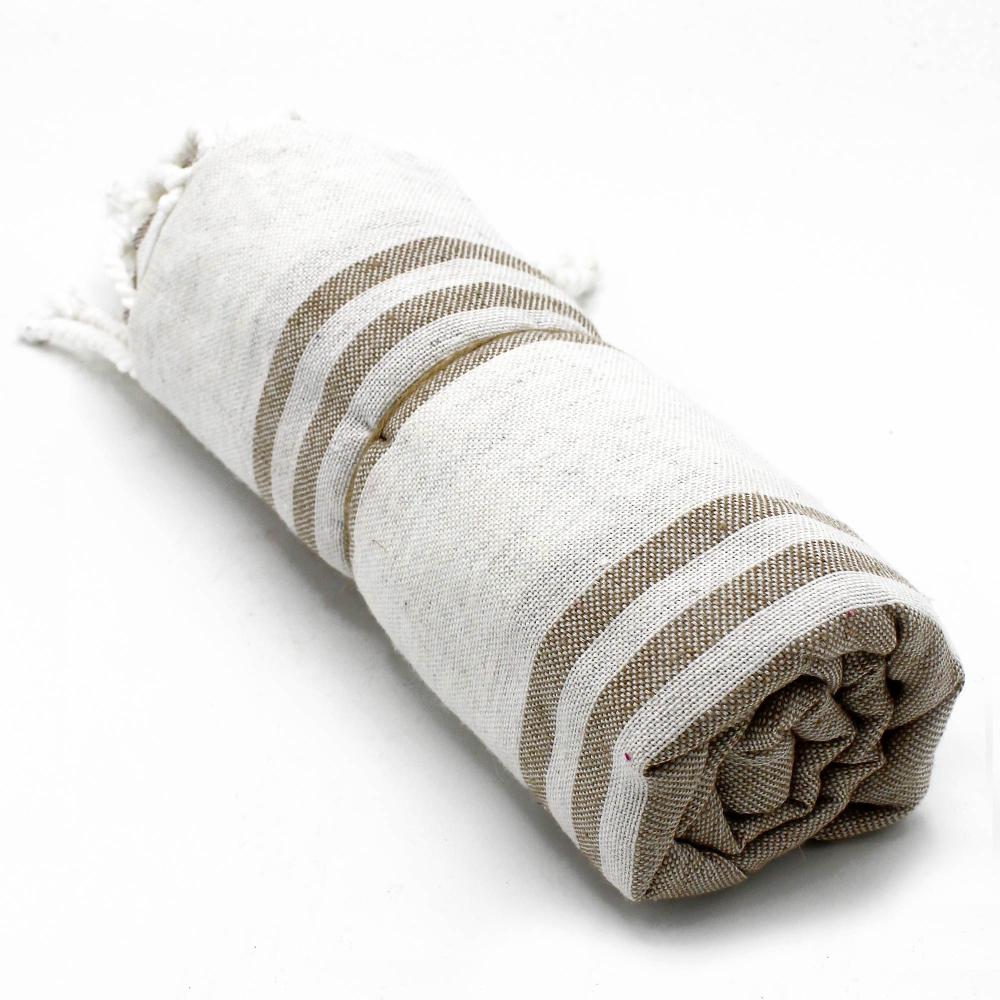 Ancient Wisdom Hamman Spa Towel - Sand- 90x170cm