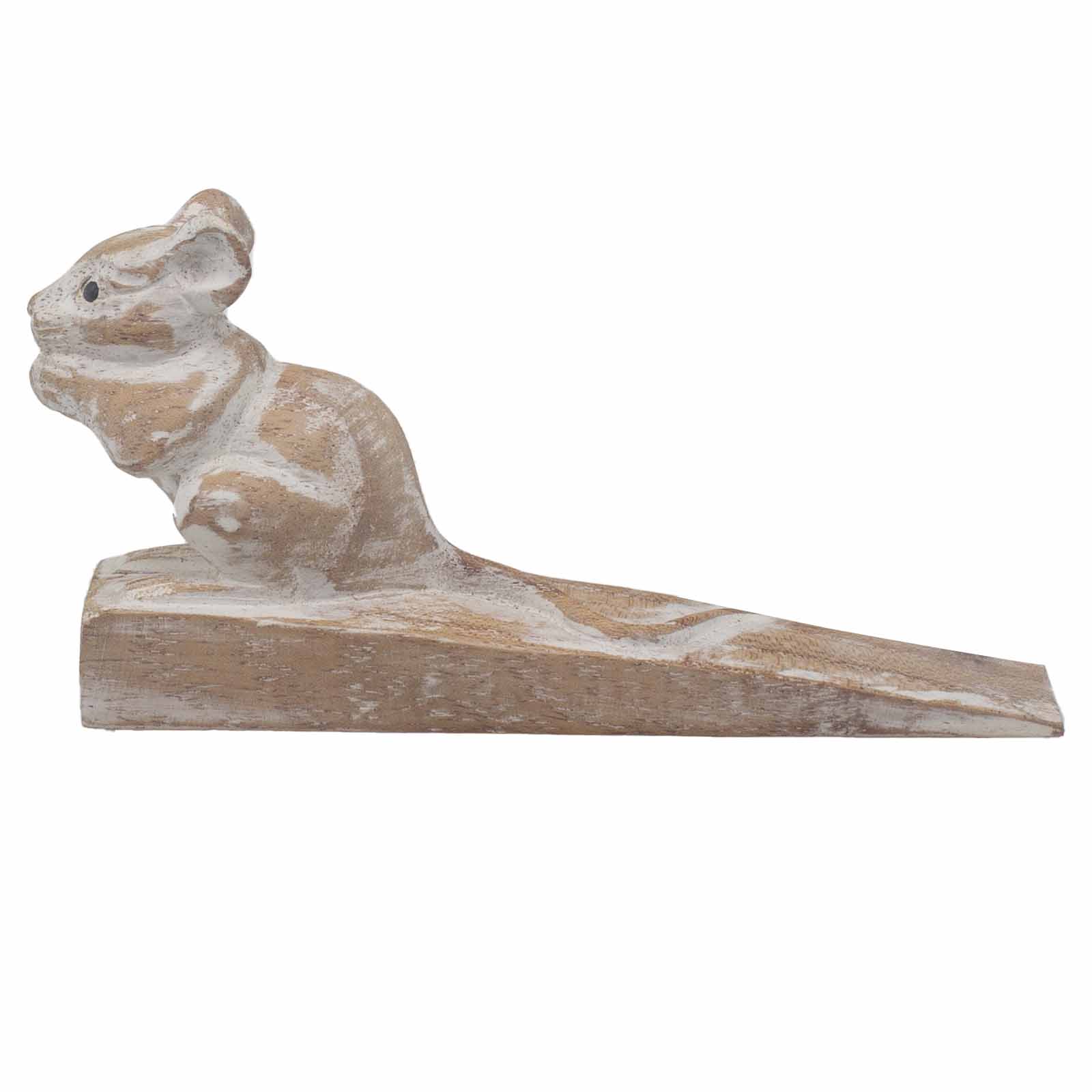 ancient wisdom Hand carved Doorstop - Dormouse