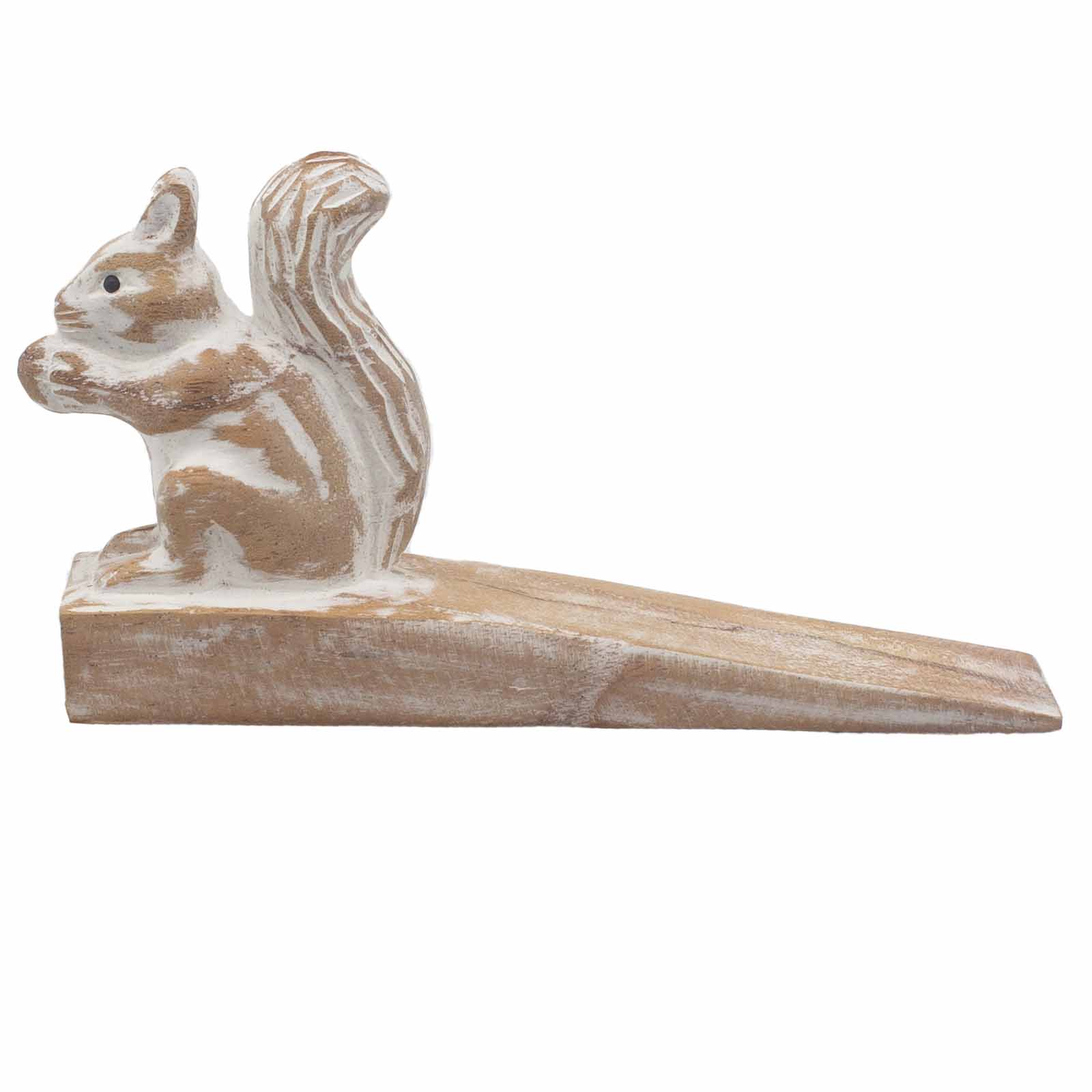 ancient wisdom Hand carved Doorstop - Squirrel