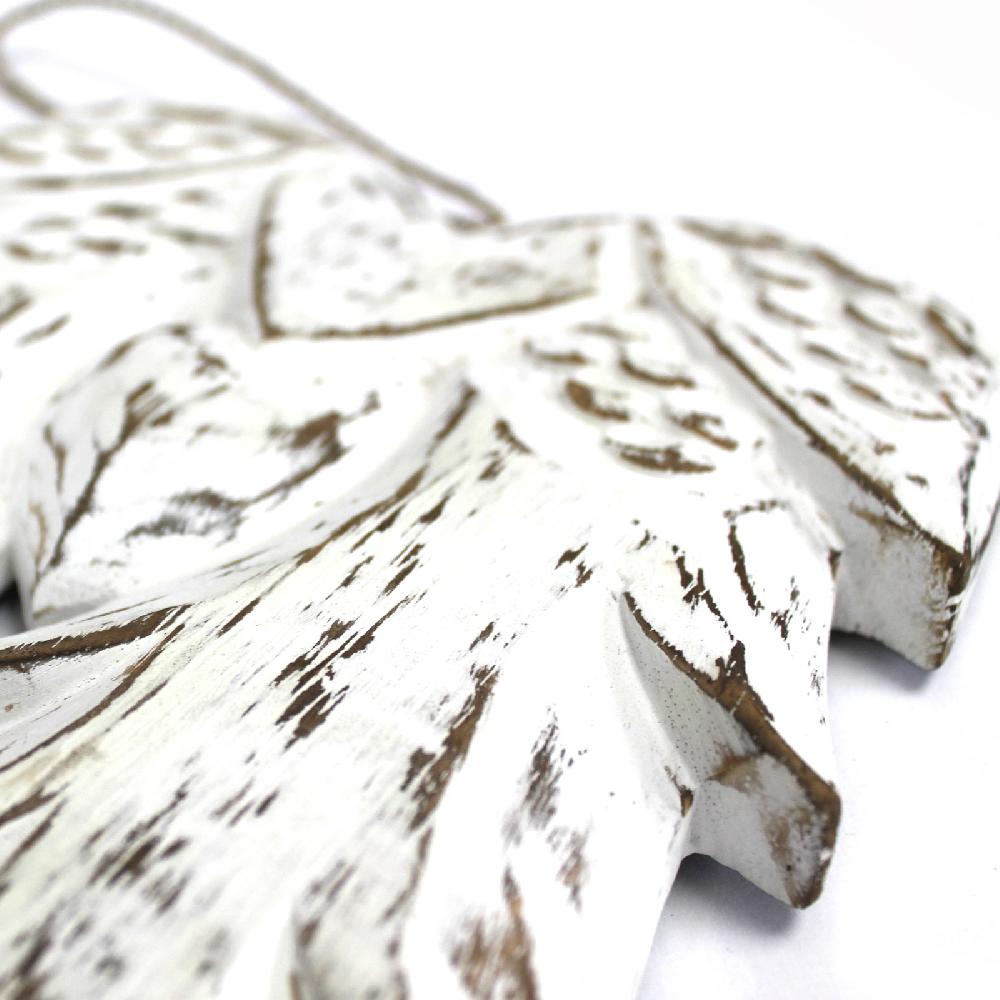 Ancient Wisdom Hand Crafted Double Angel Wing - 31cm