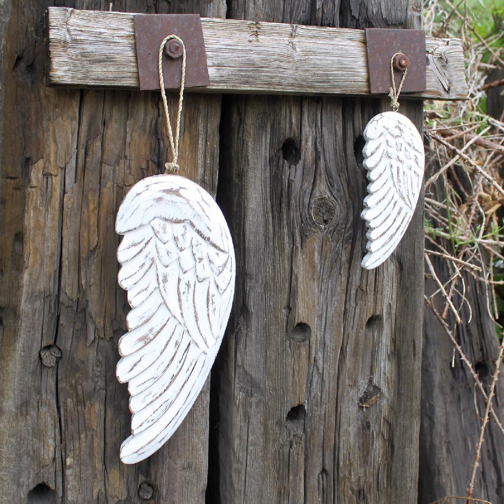 Ancient Wisdom Hand Crafted Small Angel Wing - 18cm