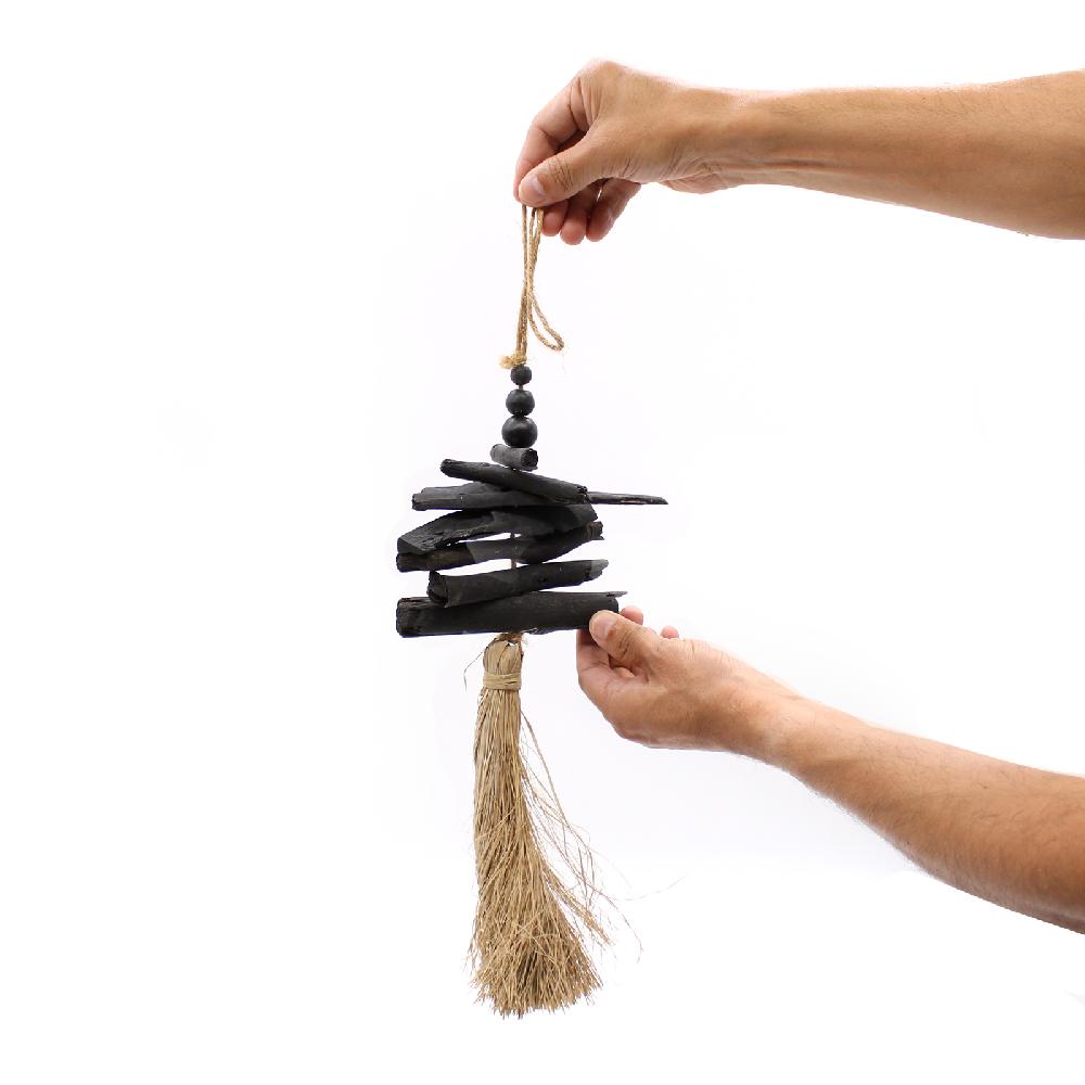 Ancient Wisdom Hanging Driftwood Tassel 42cm