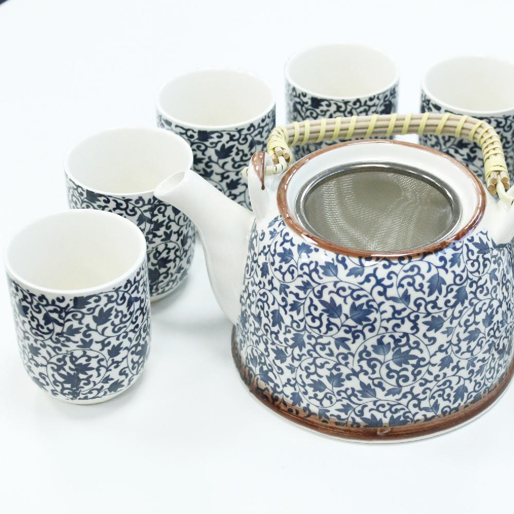 ancient wisdom Herbal Teapot Set - Blue Pattern