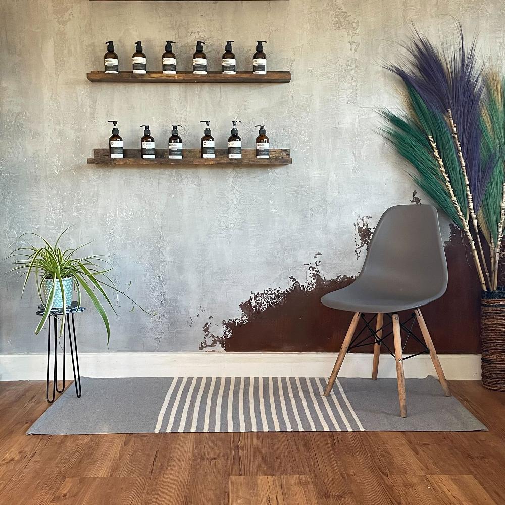 Ancient Wisdom Indian Cotton Rug - 70x170cm - Grey