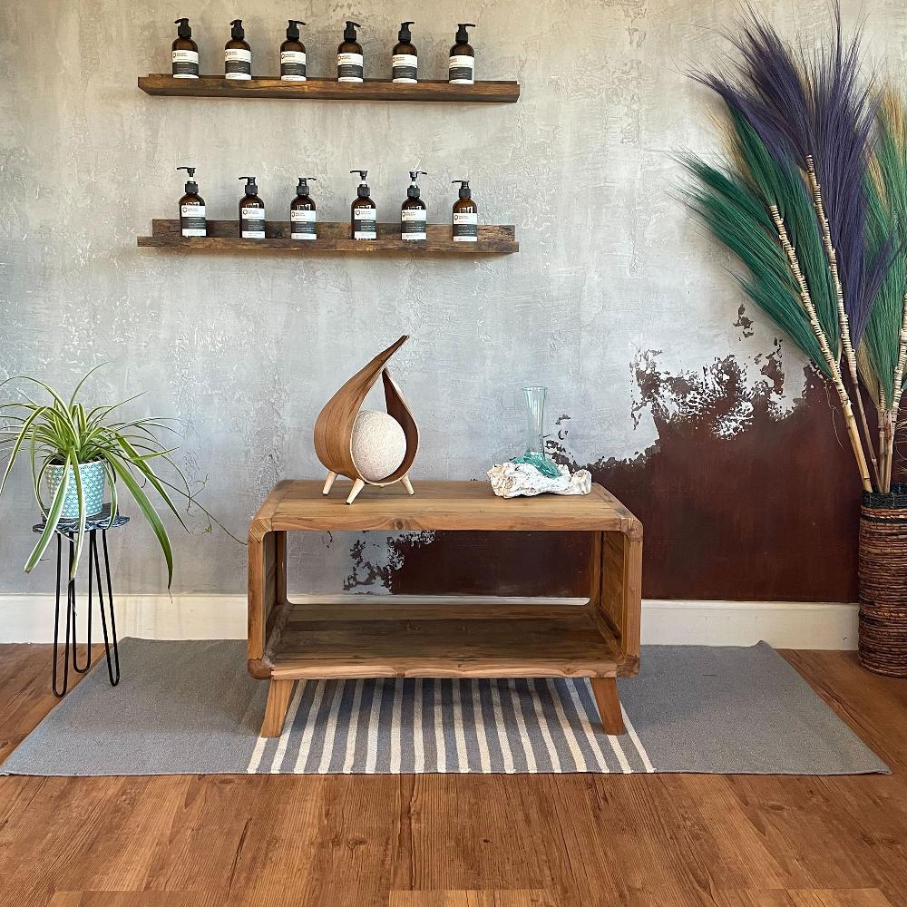 Ancient Wisdom Indian Cotton Rug - 70x170cm - Grey