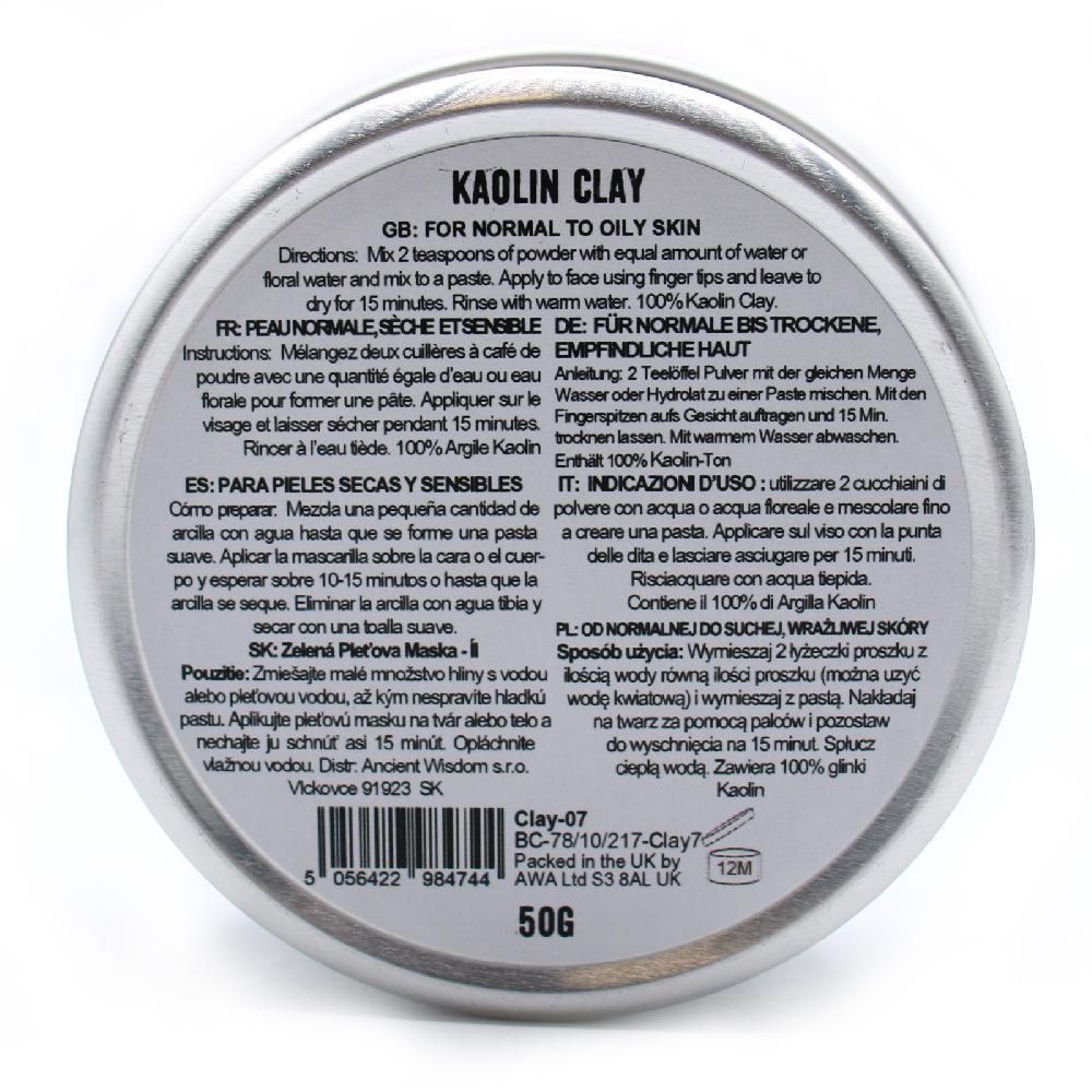 Ancient Wisdom Kaolin Clay 50g