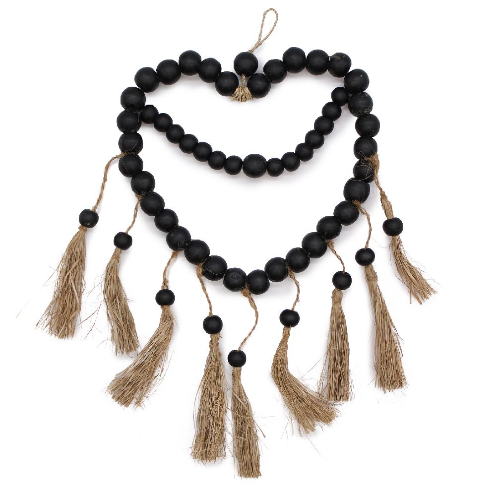 ancient wisdom Large Bead Heart Mobil 33x23cm