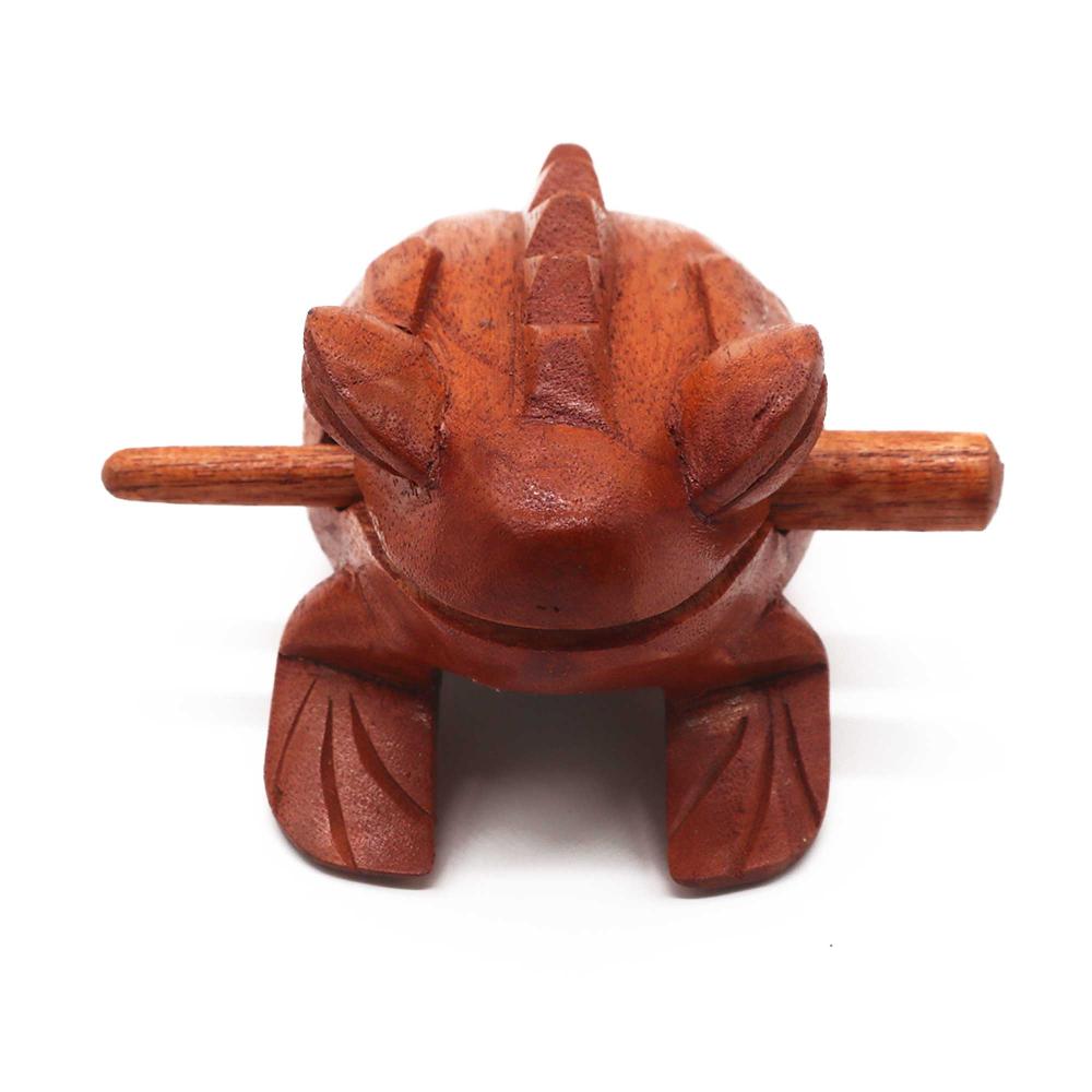 Ancient Wisdom Large Croaking Wooden Frog