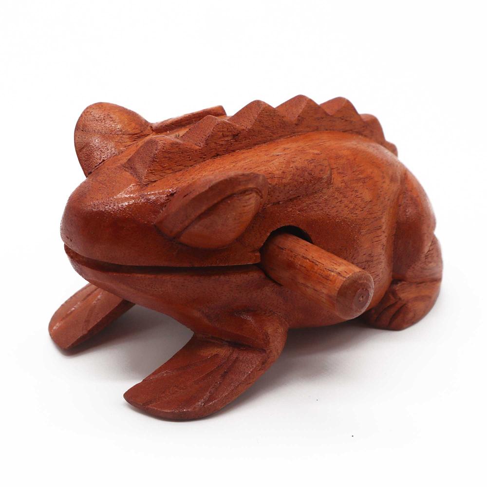 Ancient Wisdom Large Croaking Wooden Frog