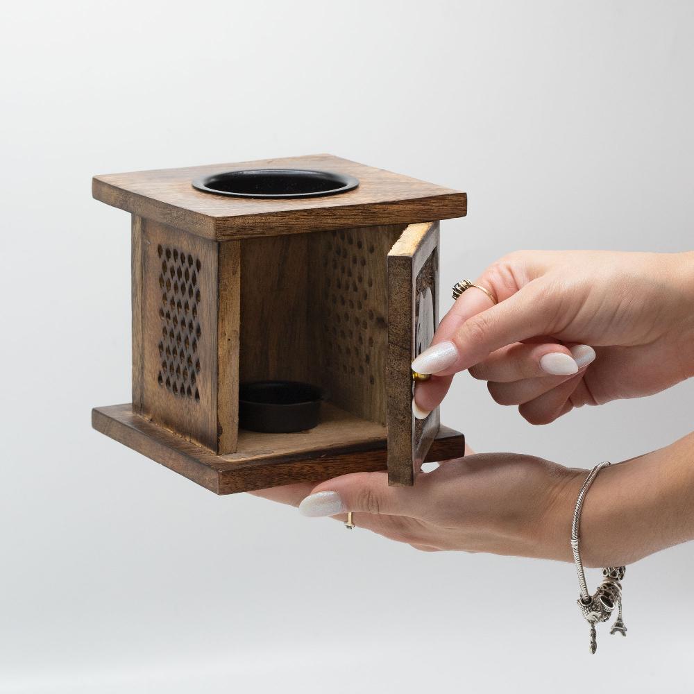 Ancient Wisdom Large Mango Box Burner - Buddha