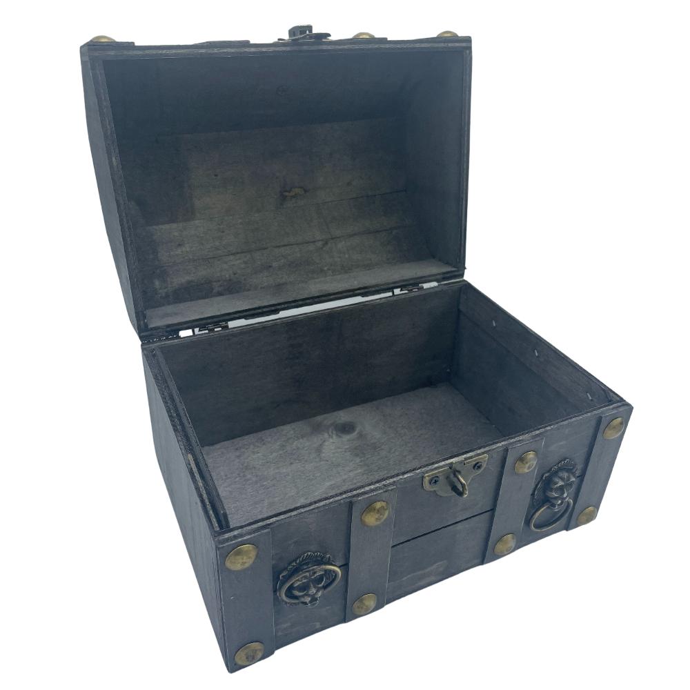 Ancient Wisdom Large Treasure Chest - Grey