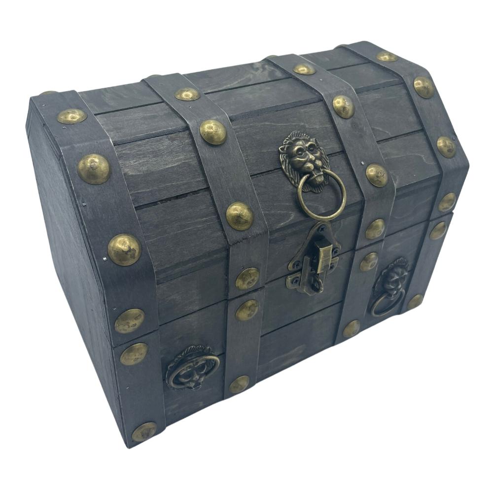 ancient wisdom Large Treasure Chest - Grey