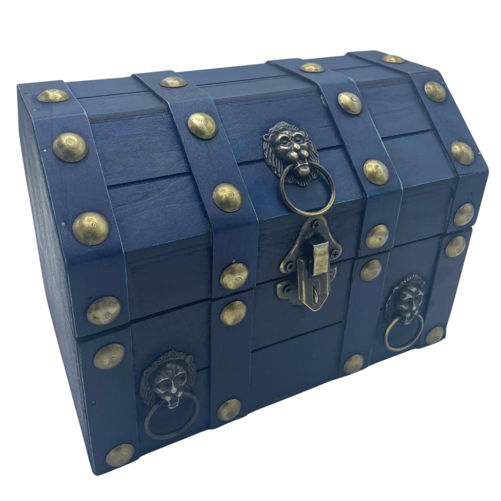 ancient wisdom Large Treasure Chest - Teal