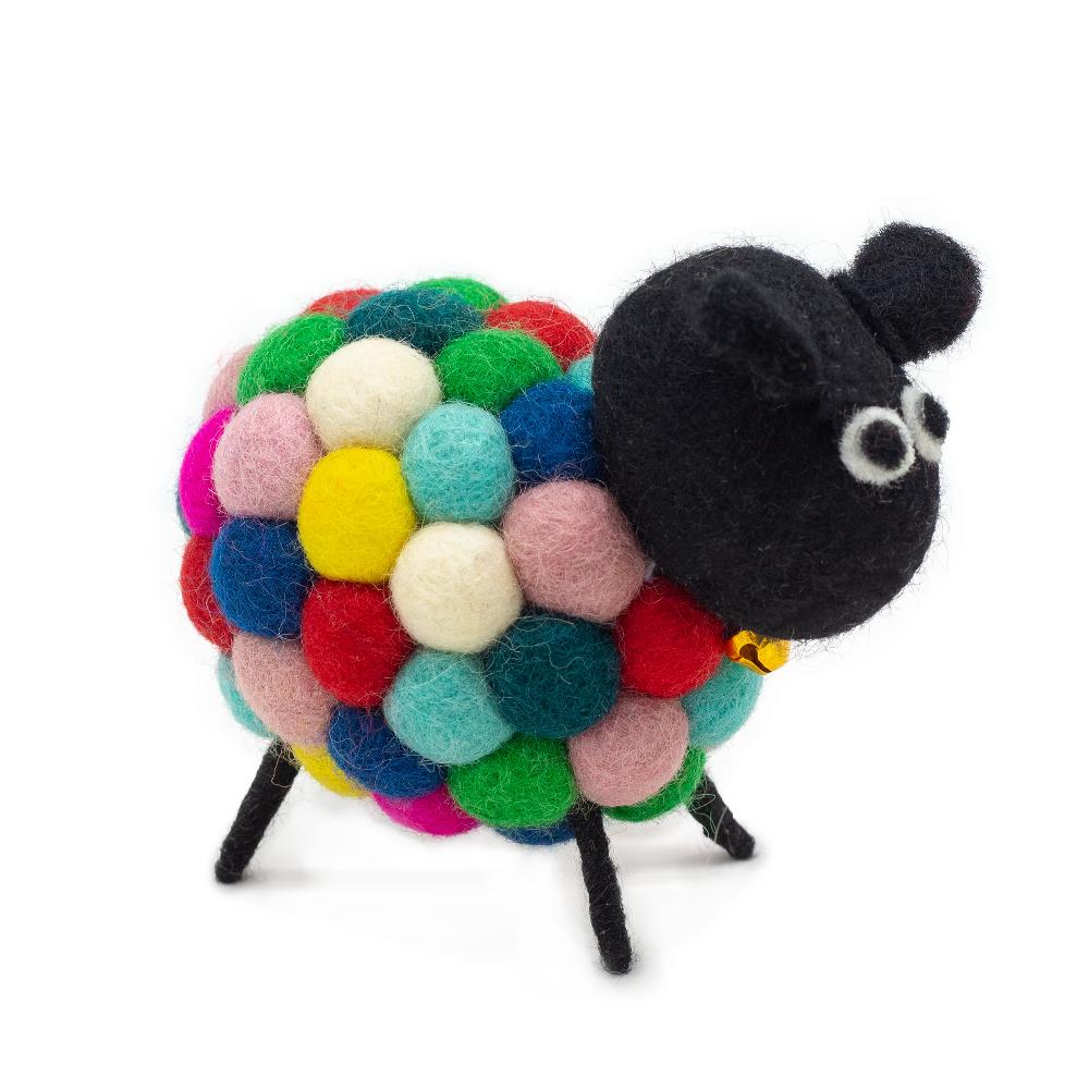 ancient wisdom Little Felt Sheep - Multi Colours