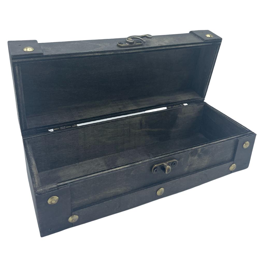 Ancient Wisdom Long Tea Chest - Grey