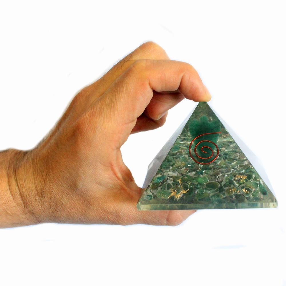 Ancient Wisdom Lrg Orgonite Pyramid 70mm - Angel