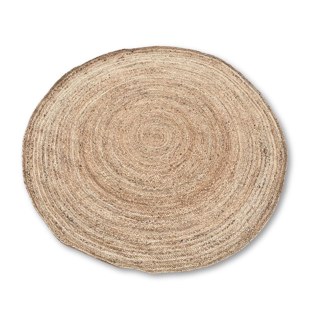 Ancient Wisdom Lrg Round Soft Jute Rug 150cm