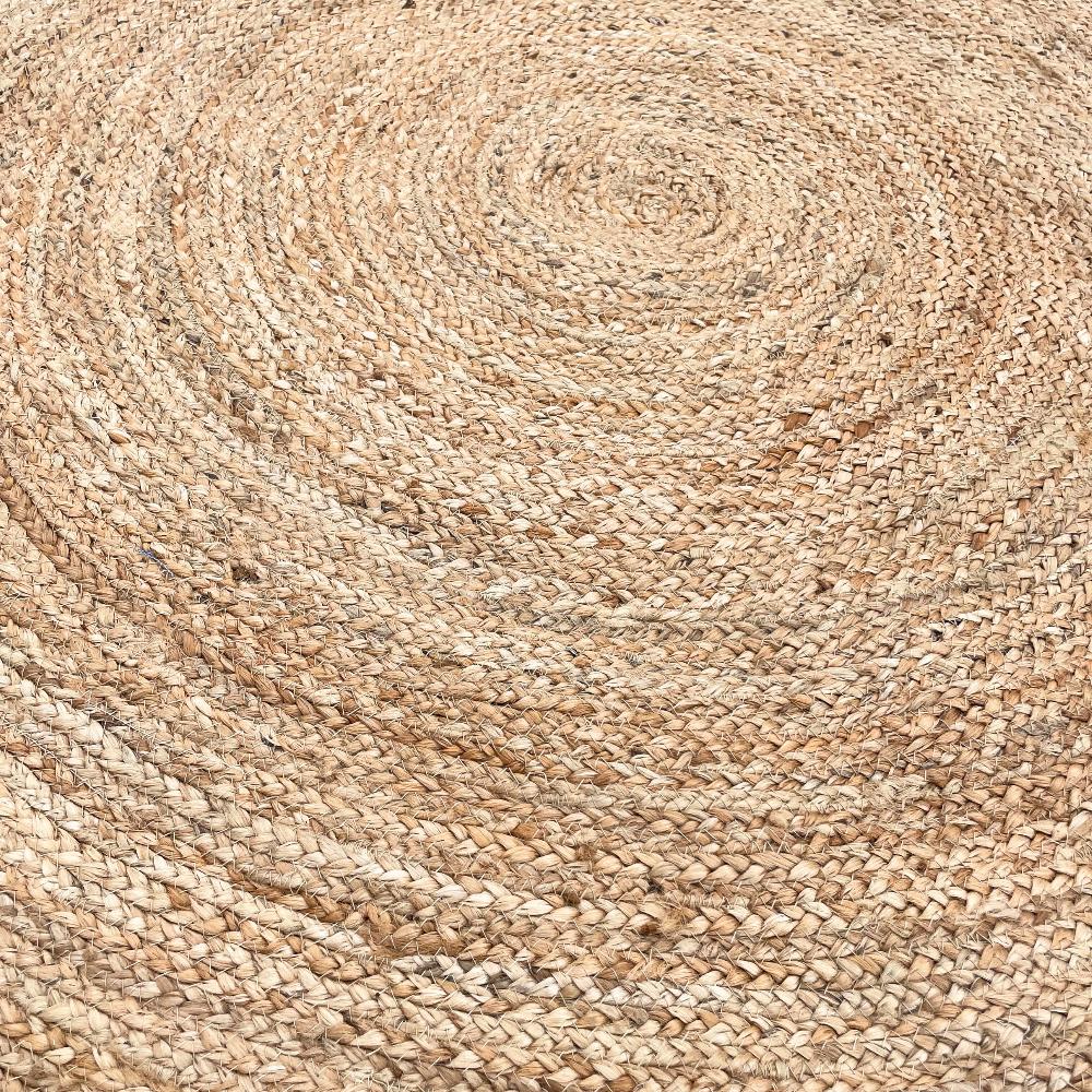 Ancient Wisdom Lrg Round Soft Jute Rug 150cm