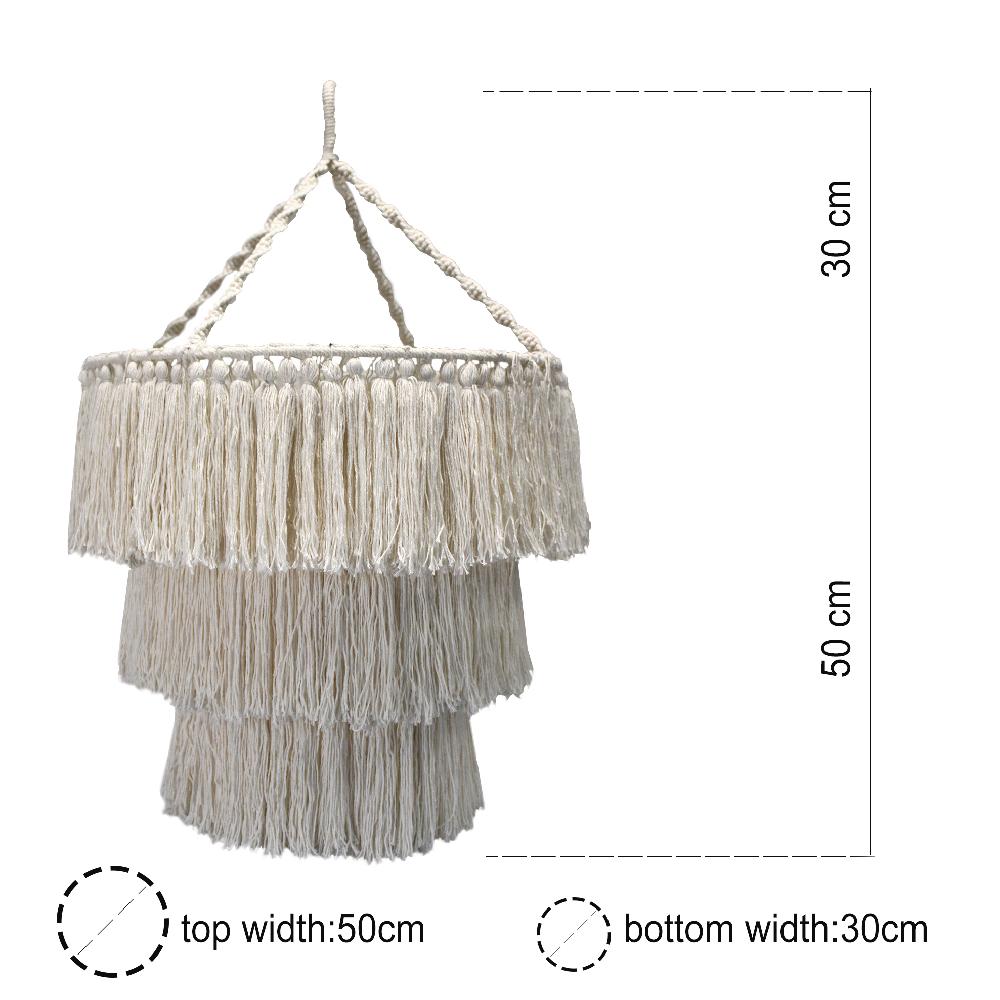 Ancient Wisdom Macrame Soft Chandelier - Black