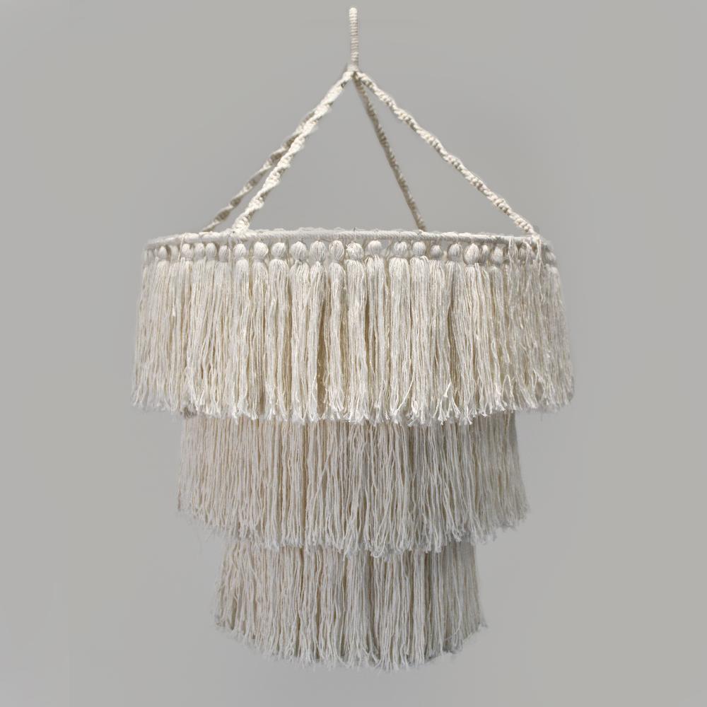 Ancient Wisdom Macrame Soft Chandelier - Natural