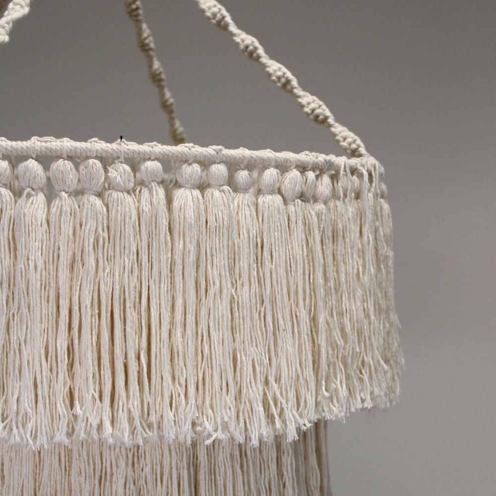 Ancient Wisdom Macrame Soft Chandelier - Natural