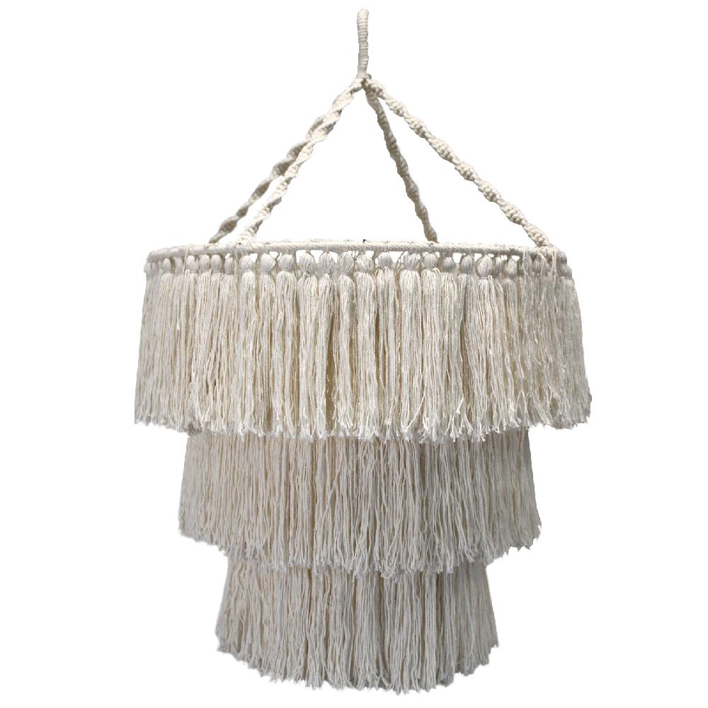 ancient wisdom Macrame Soft Chandelier - Natural