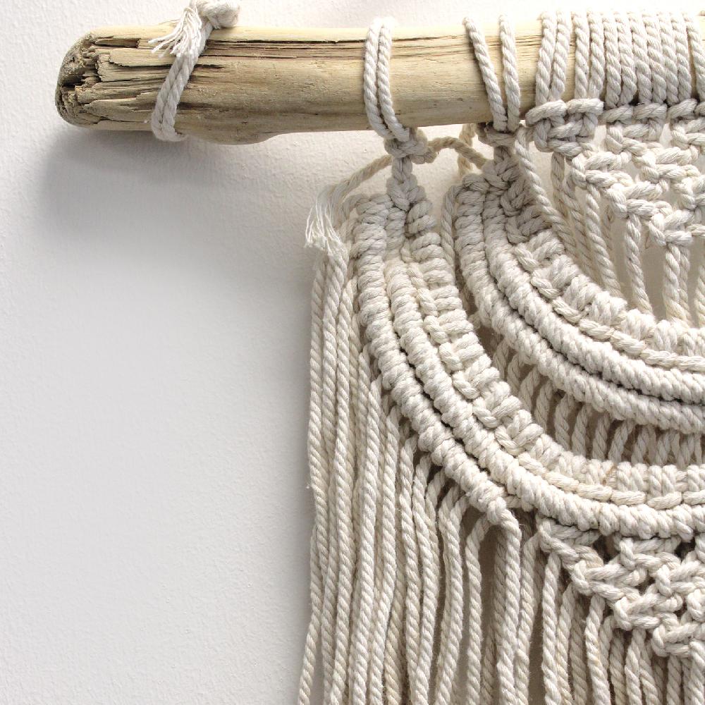 Ancient Wisdom Macrame Wall Hanging - Two Waves
