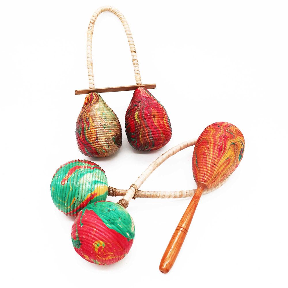 Ancient Wisdom Maracas Rattle - Double Loop