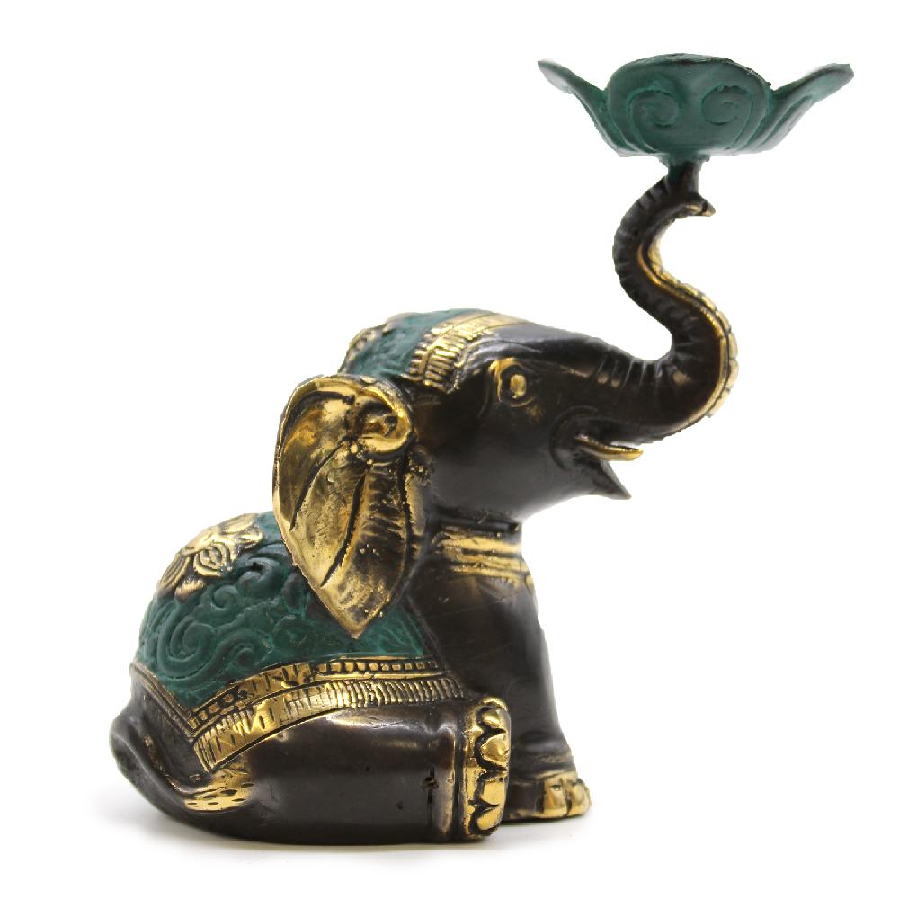 ancient wisdom Medium Elephant Incense Holder