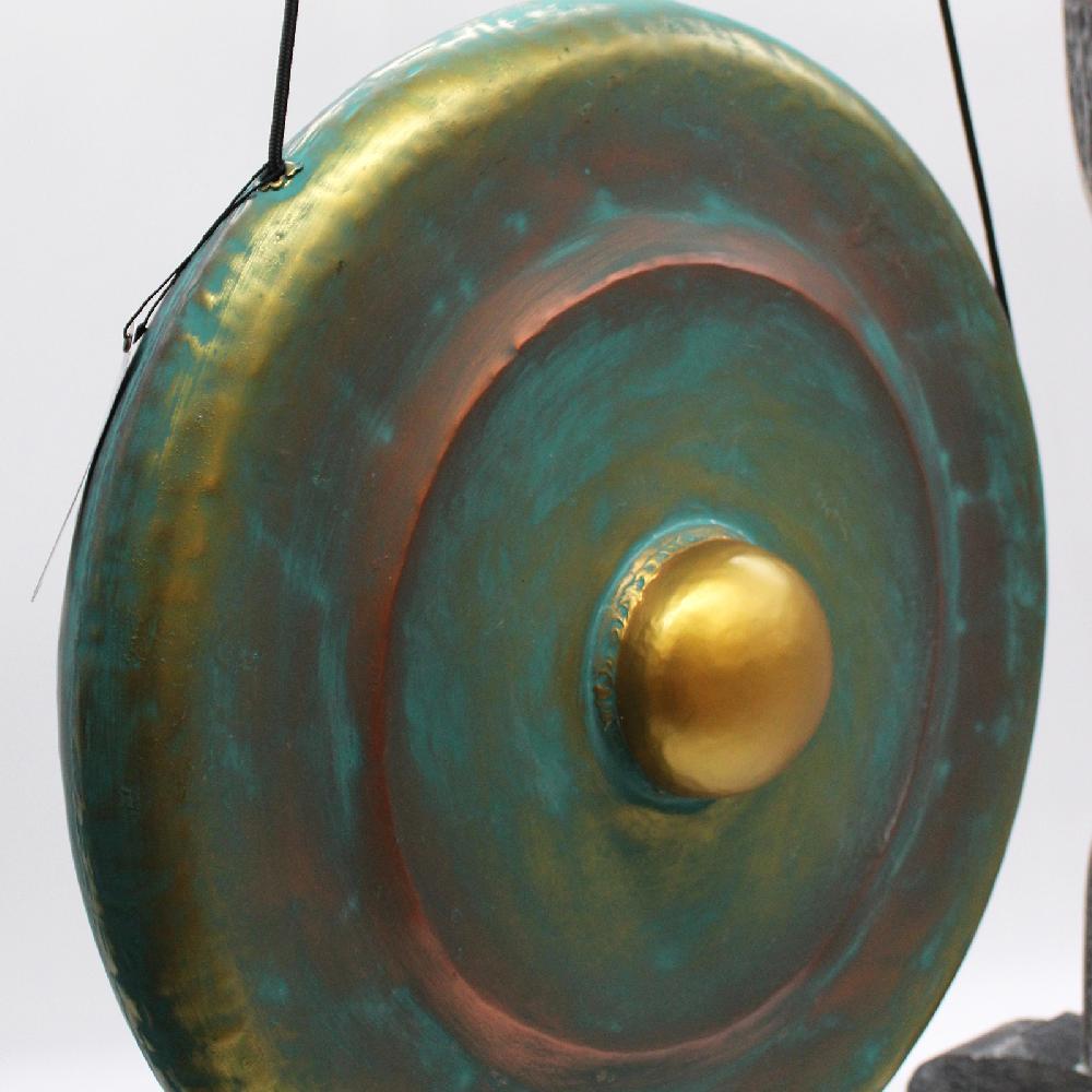 Ancient Wisdom Medium Gong In Stand - 50cm - Greenwash