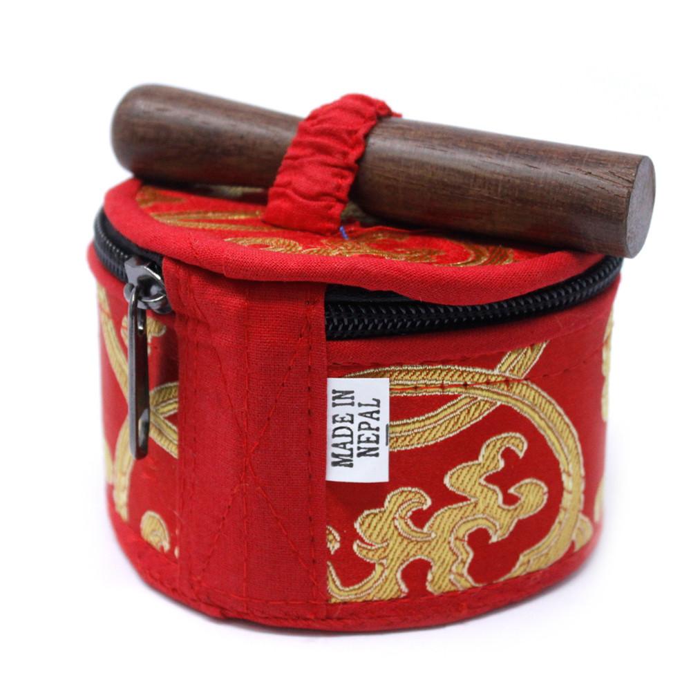 Ancient Wisdom Mini Singing Bowl Gift Set - Red
