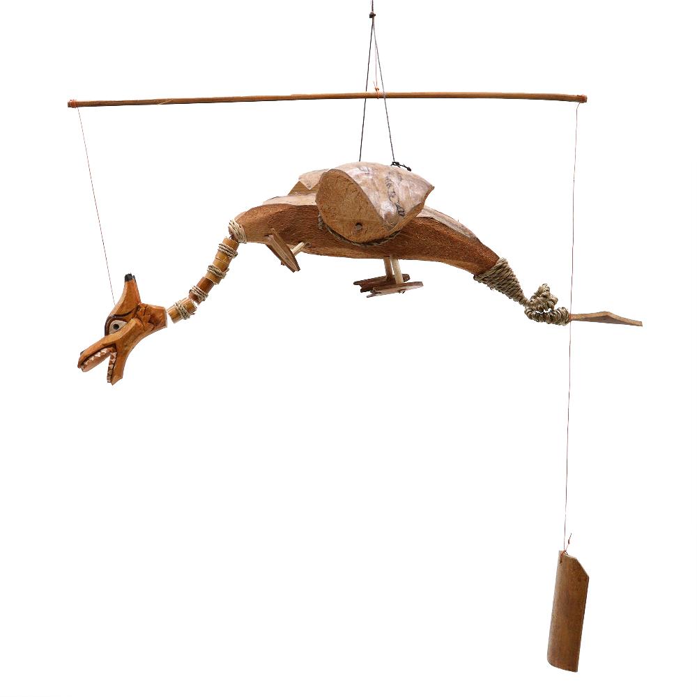 ancient wisdom Natural Coconut Dragon Mobile 37cm