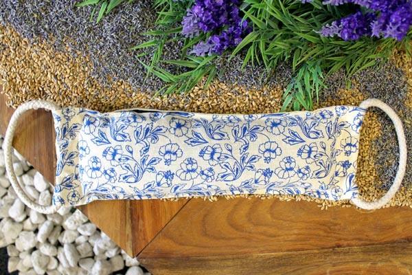 Ancient Wisdom Natural Cotton Wheat Bags - Blue