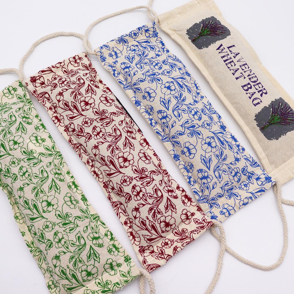 Ancient Wisdom Natural Cotton Wheat Bags - Green