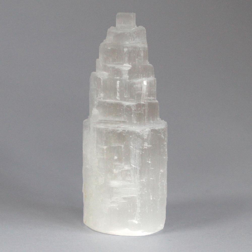 Ancient Wisdom Natural Selenite Tower - 10 Cm