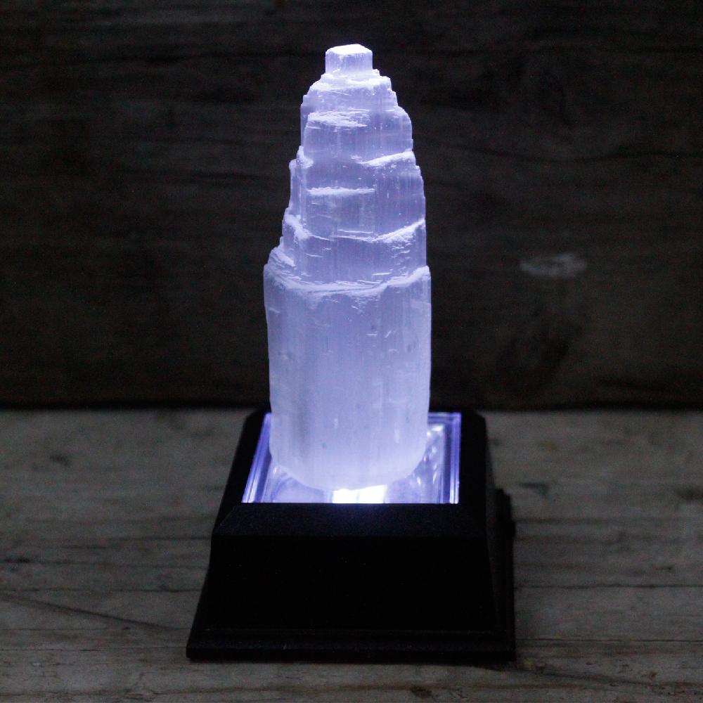 Ancient Wisdom Natural Selenite Tower - 10 Cm