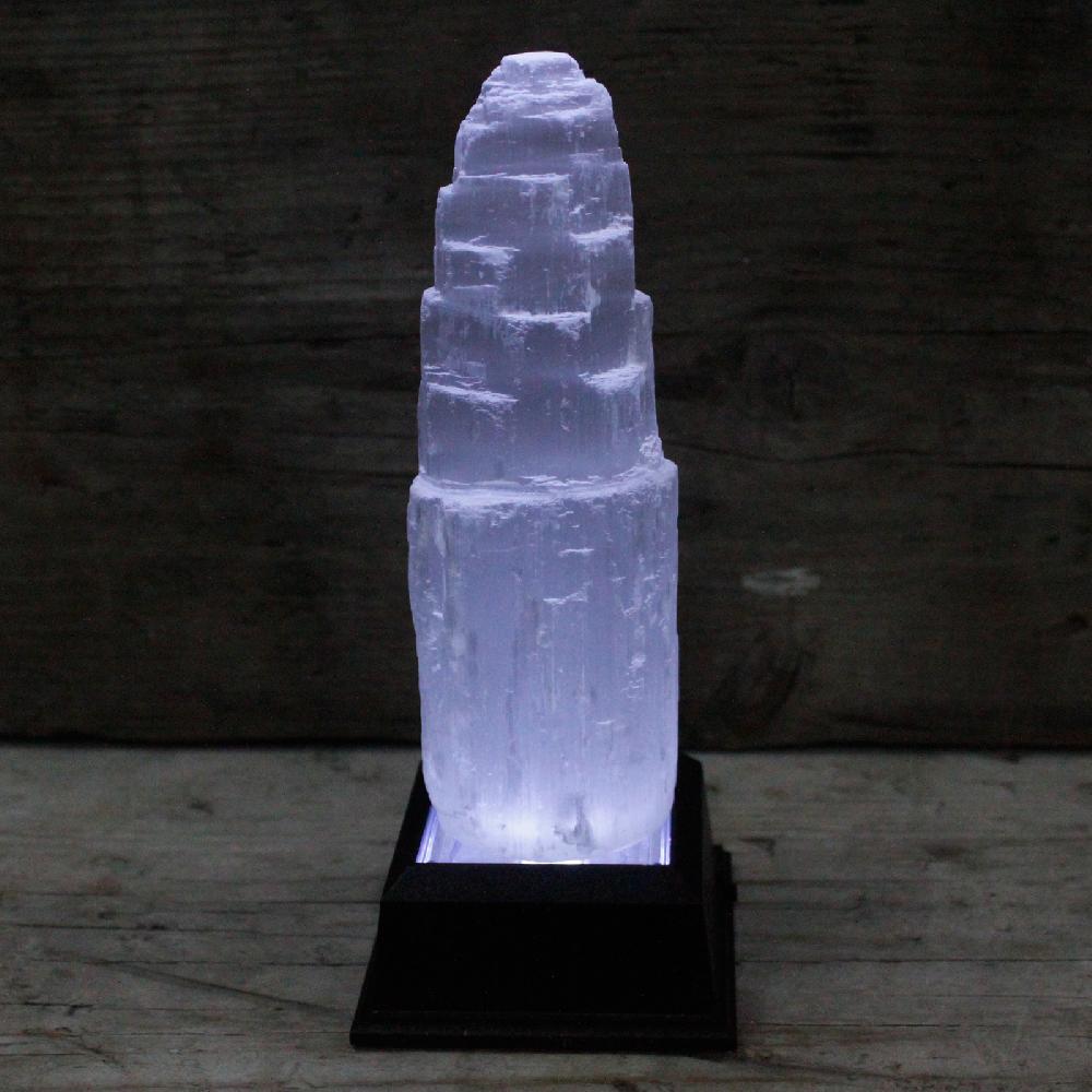 Ancient Wisdom Natural Selenite Tower - 15 Cm