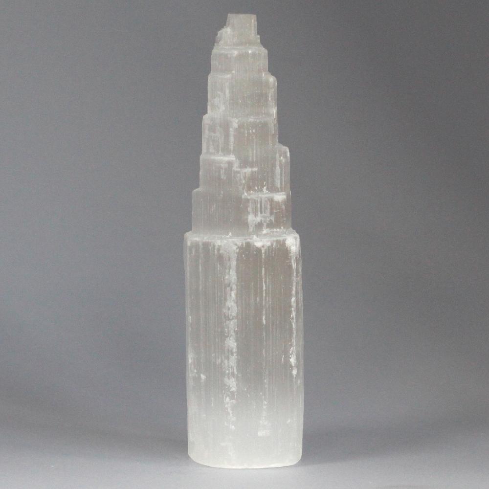 Ancient Wisdom Natural Selenite Tower - 20 Cm
