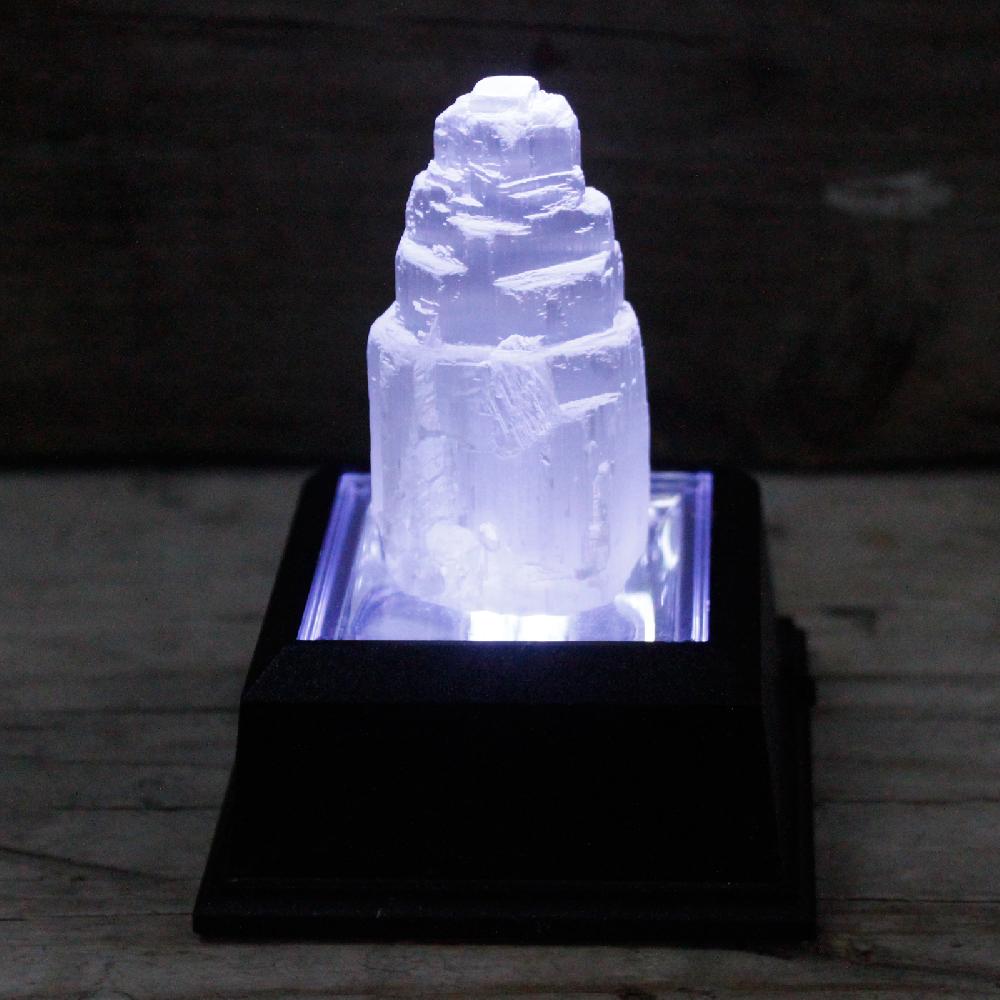 Ancient Wisdom Natural Selenite Tower - 5 Cm