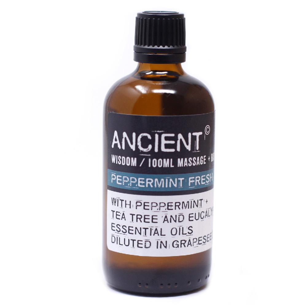Ancient Wisdom Peppermint Fresh Massage Oil - 100ml