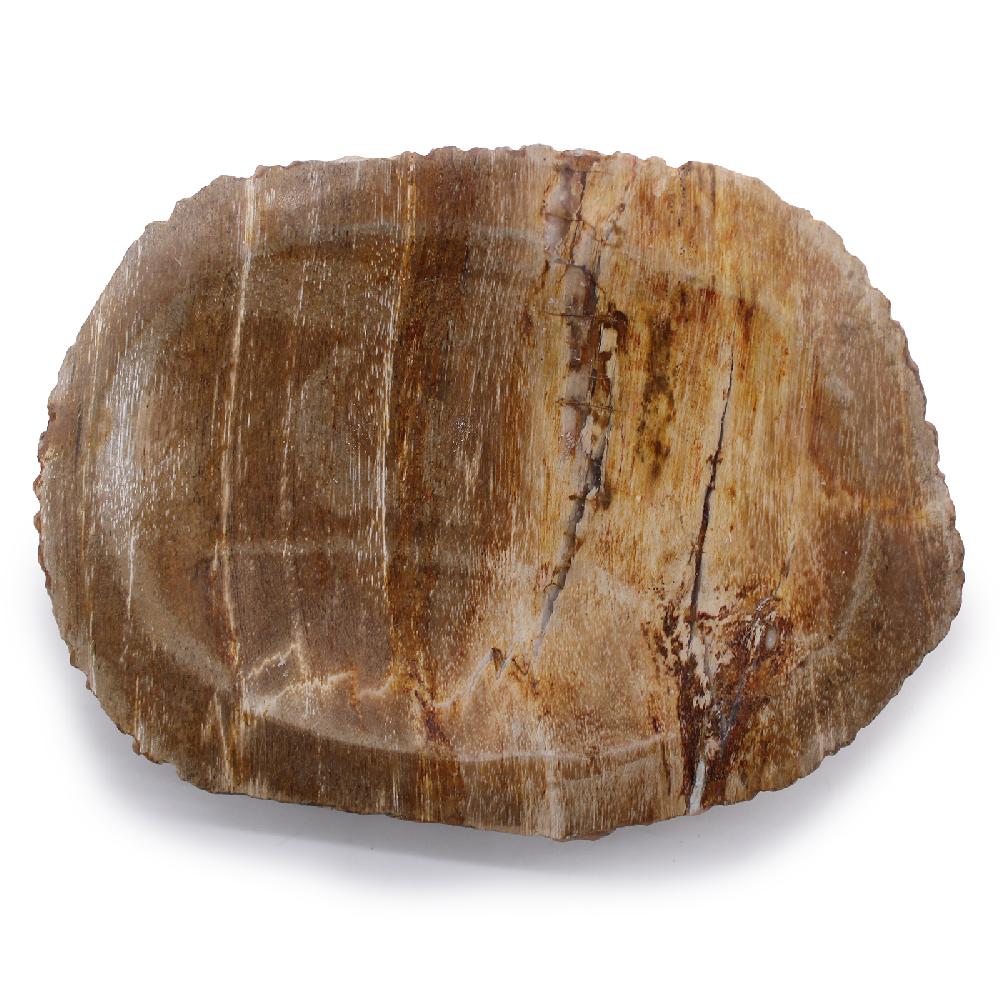 Ancient Wisdom Petrified Wood Brown Soap Dish